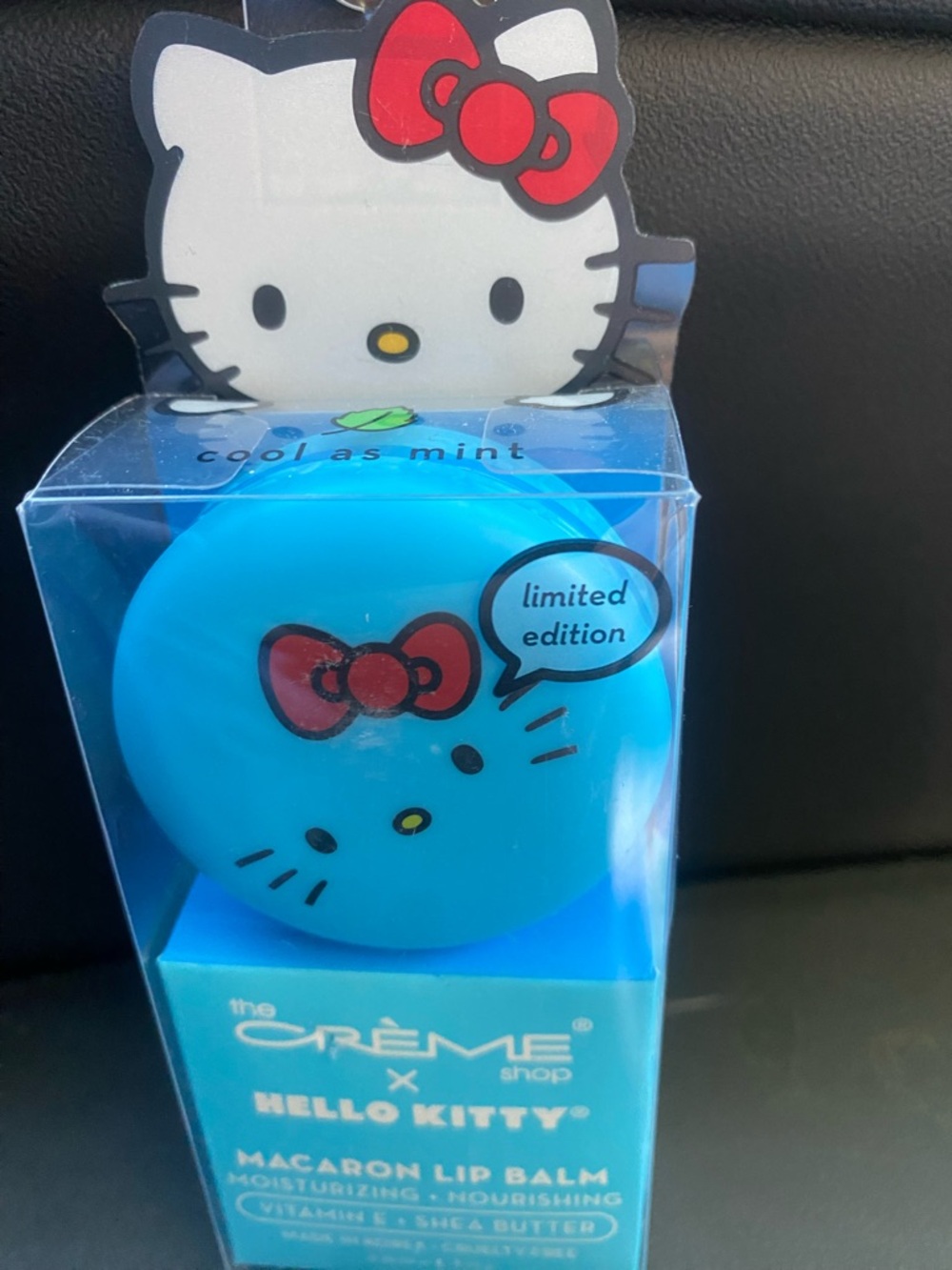 Hello Kitty Blue Macaron Lip Balm - Red Bow